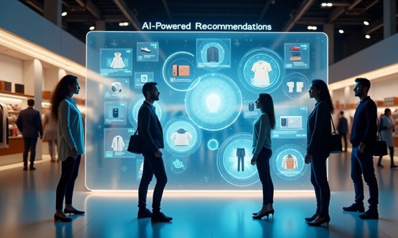 Interactive AI shopping assistant.