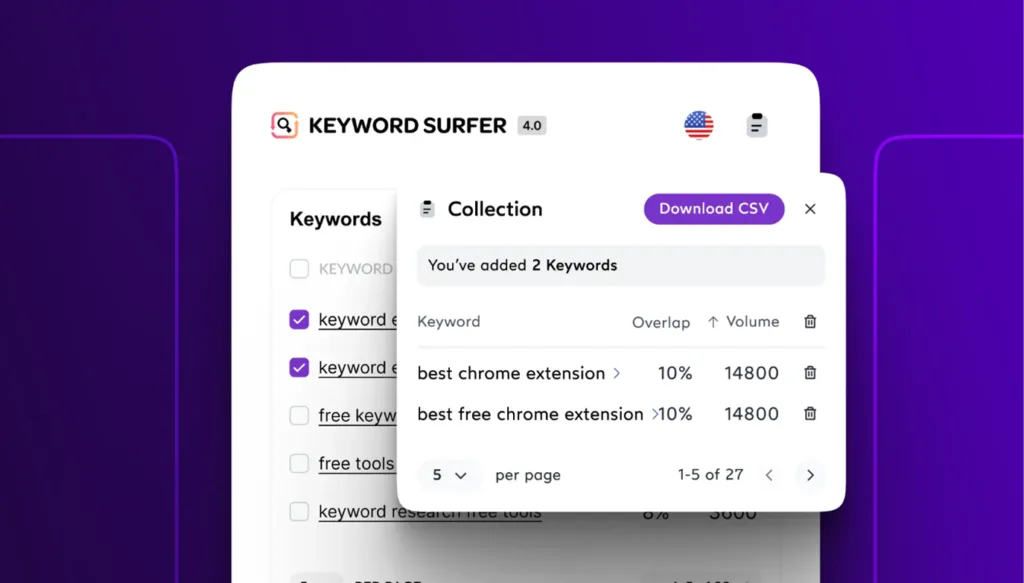 SEO analysis tool displaying keyword research and search volume insights for content optimization.