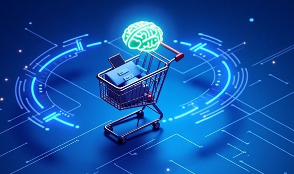 AI-powered personalized shopping concept.