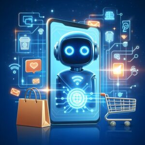 An image shows Shopping Chatbots How AI Is Making E-commerce Smarter.