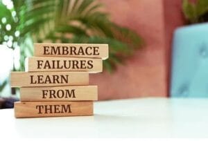 Embracing failure as a mindset for learning and personal growth.